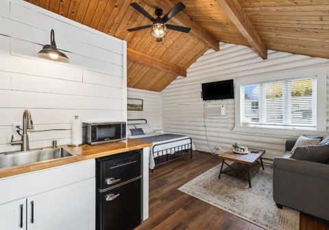Hillside Haven: kitchen living area
