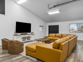 Clubhouse lounge with a TV